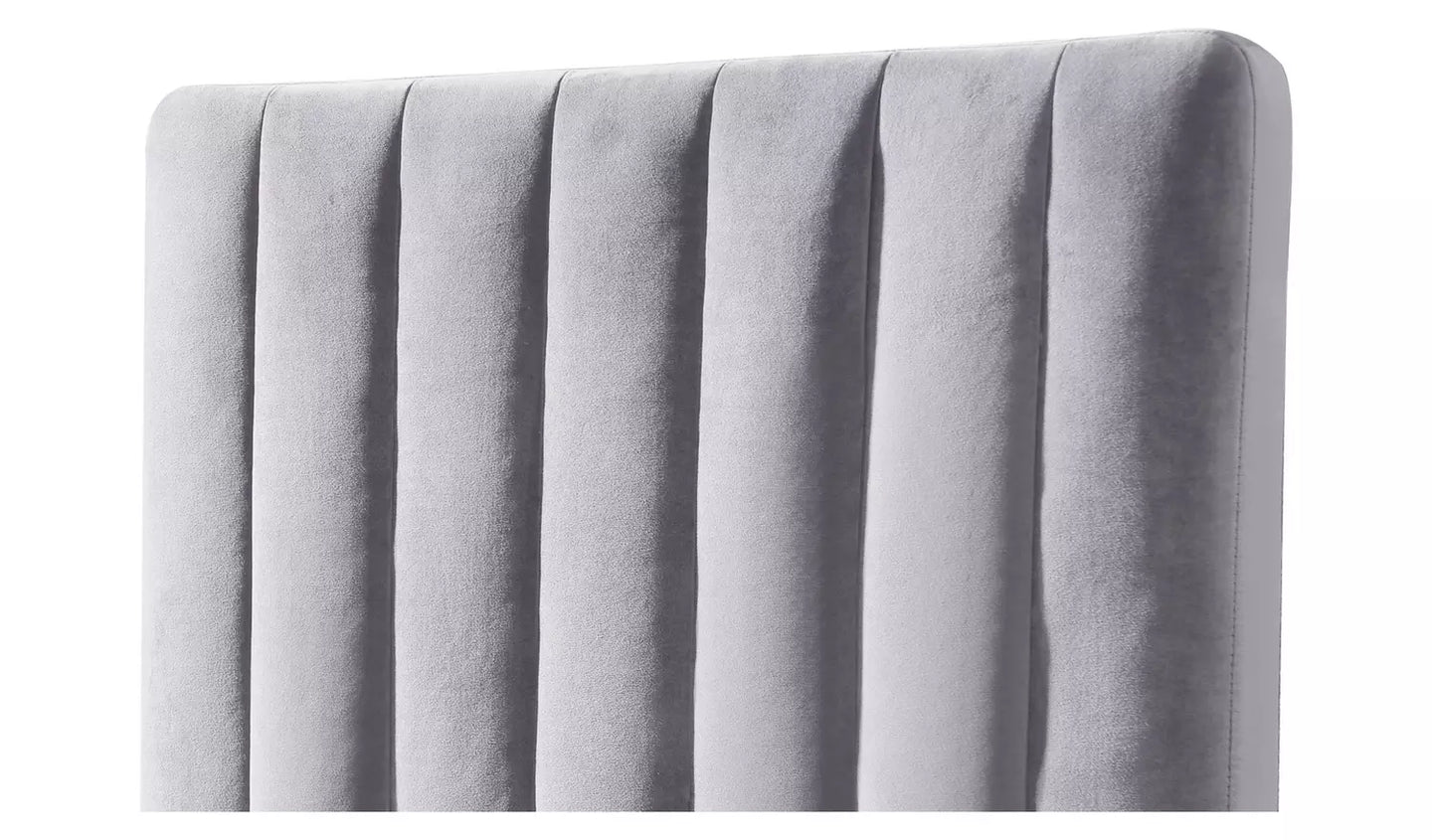 Pandora Single End Lift Ottoman Bed - Grey